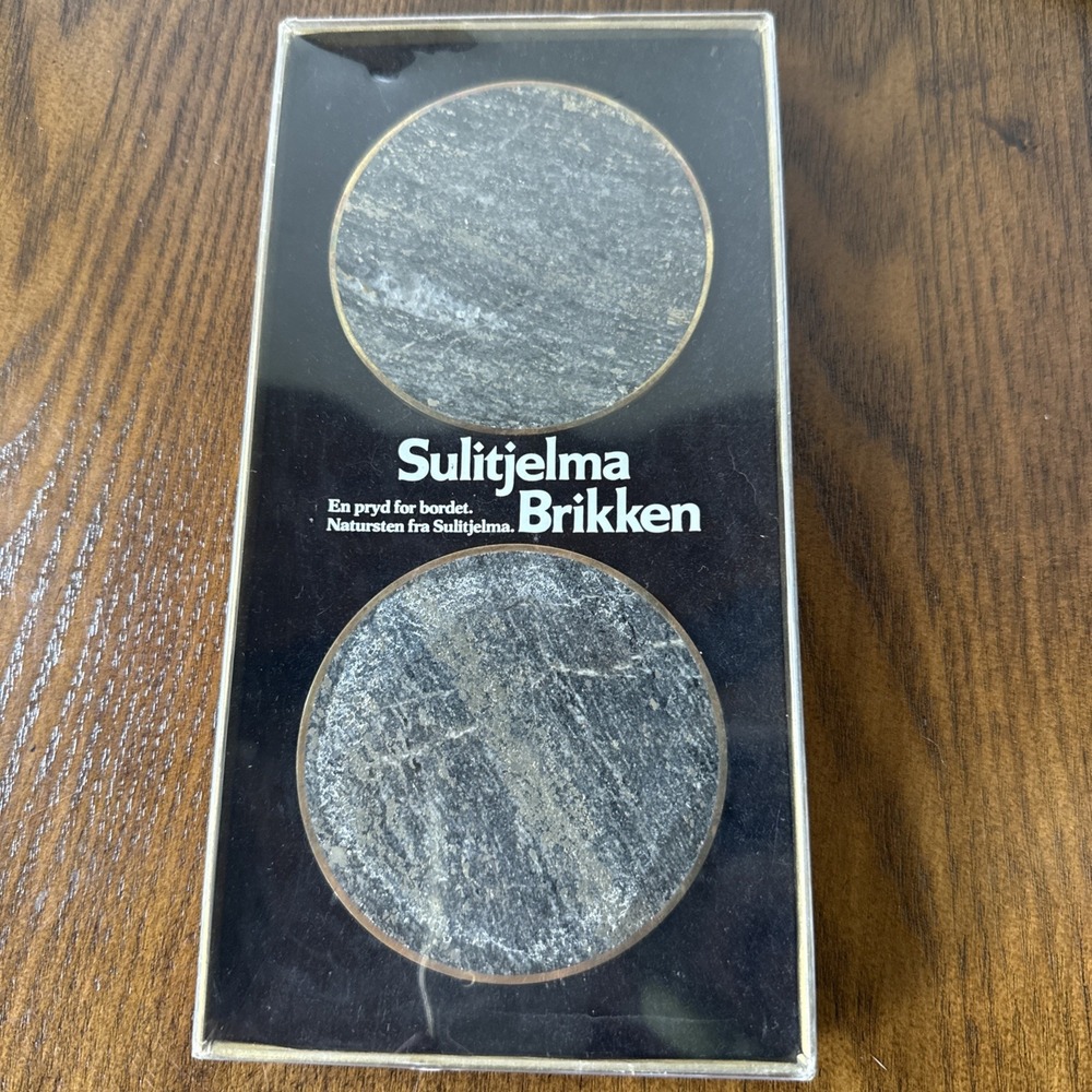 The Saulo Coasters From Ore Mines In Sulitjelma Mountains Norway Vintage